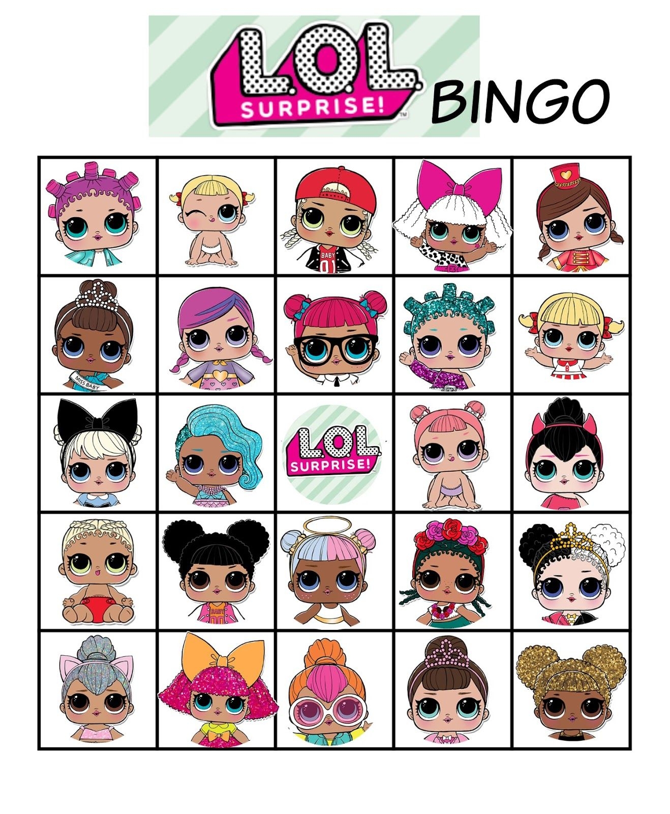 L O L Dolls Bingo