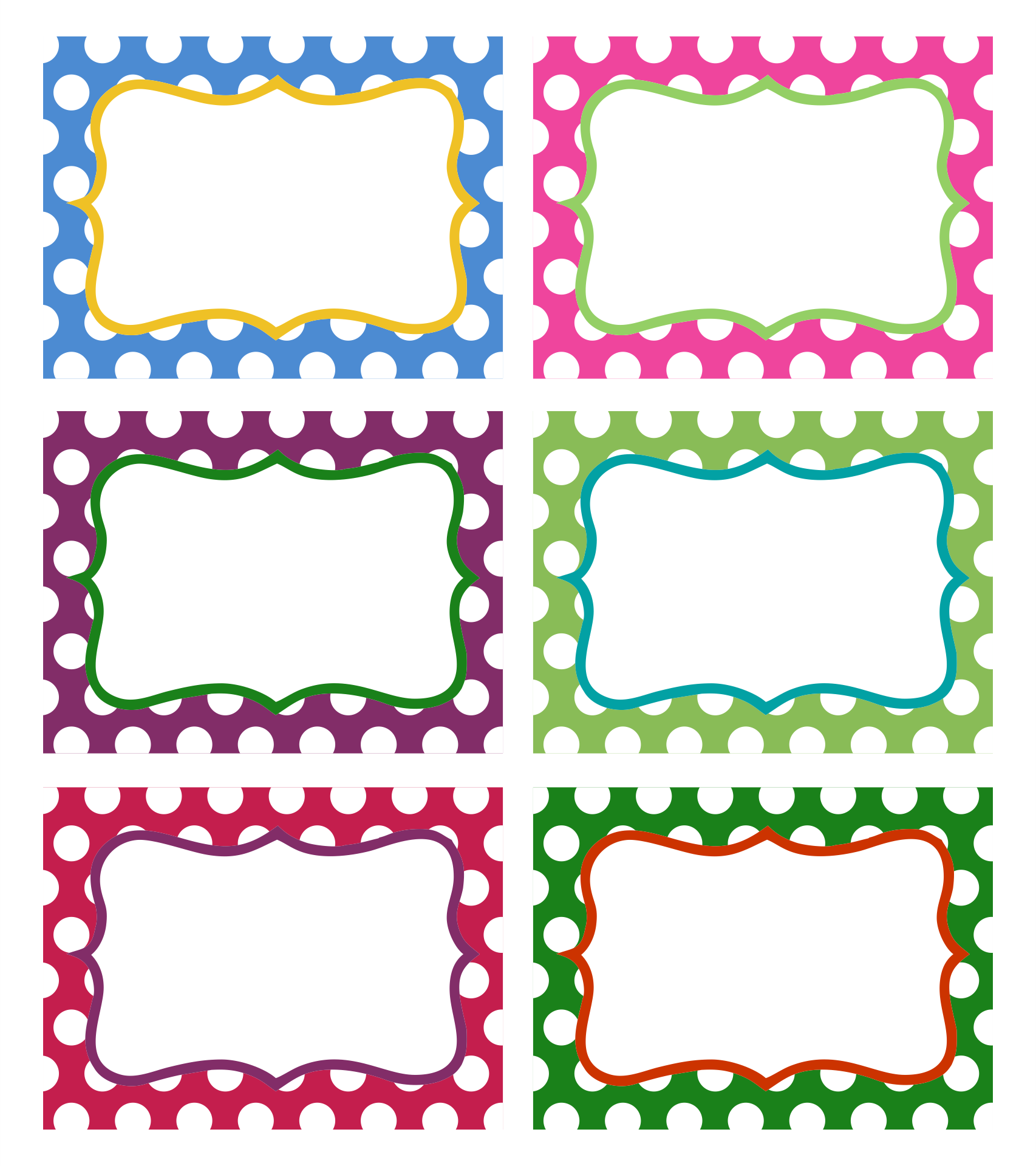 Free Label Templates Printable