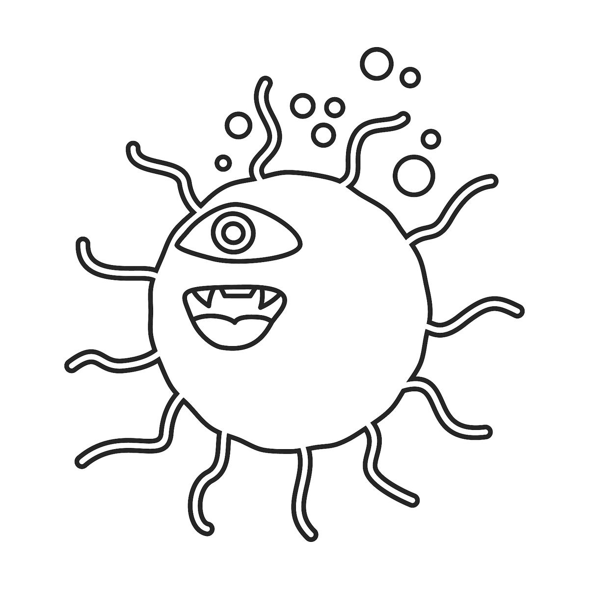 Learning About Germs 10 Printable Coloring Pages Of Germs For Kids Printables 30Seconds Mom