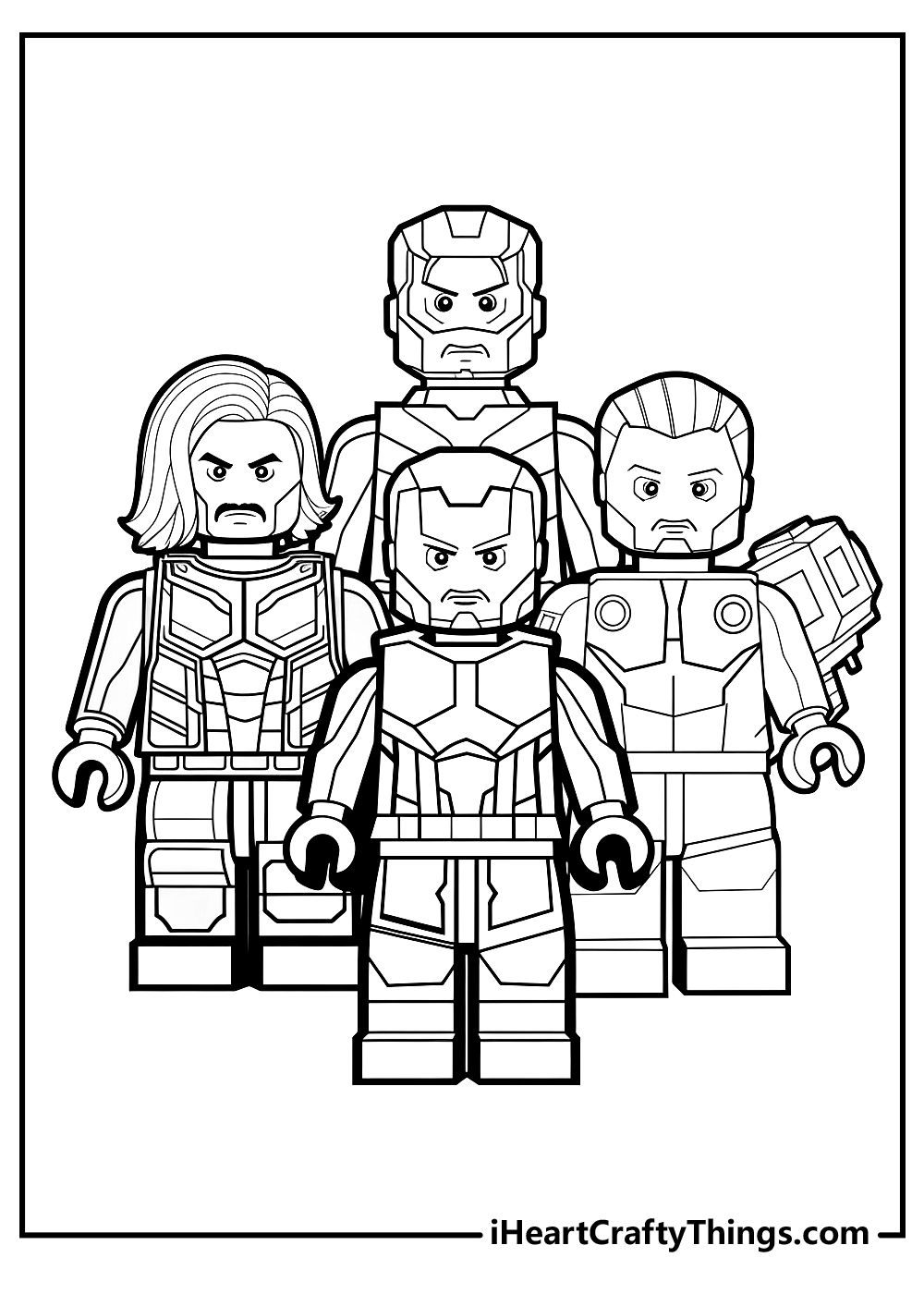 Lego Avengers Coloring Pages 100 Free Printables 