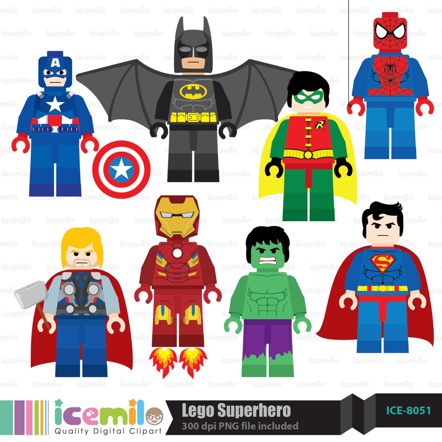 Lego Clip Art Free Lego Superhero Digital Clipart ahRzyN Clipart Suggest