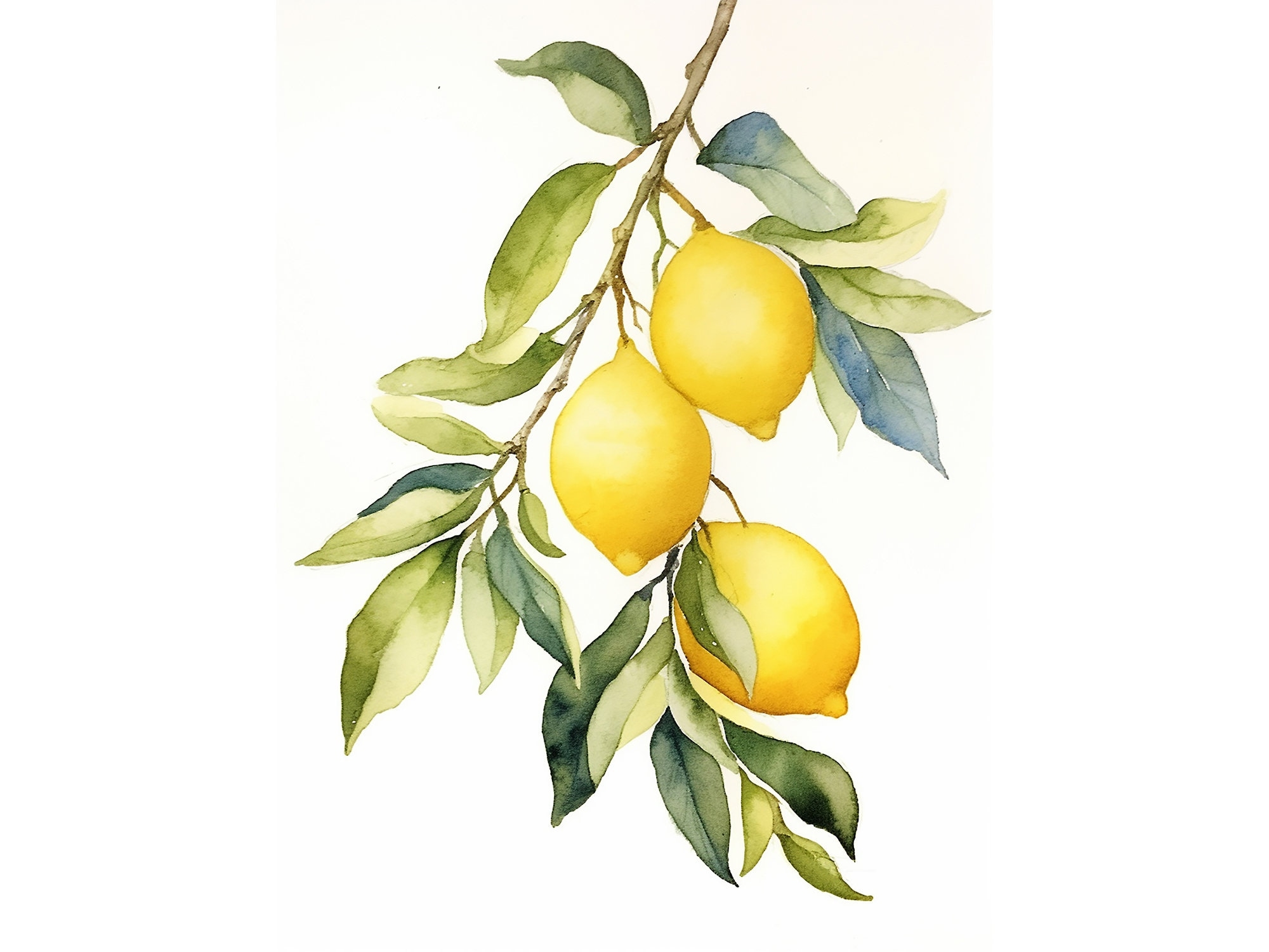 Free Printable Botanical Lemons