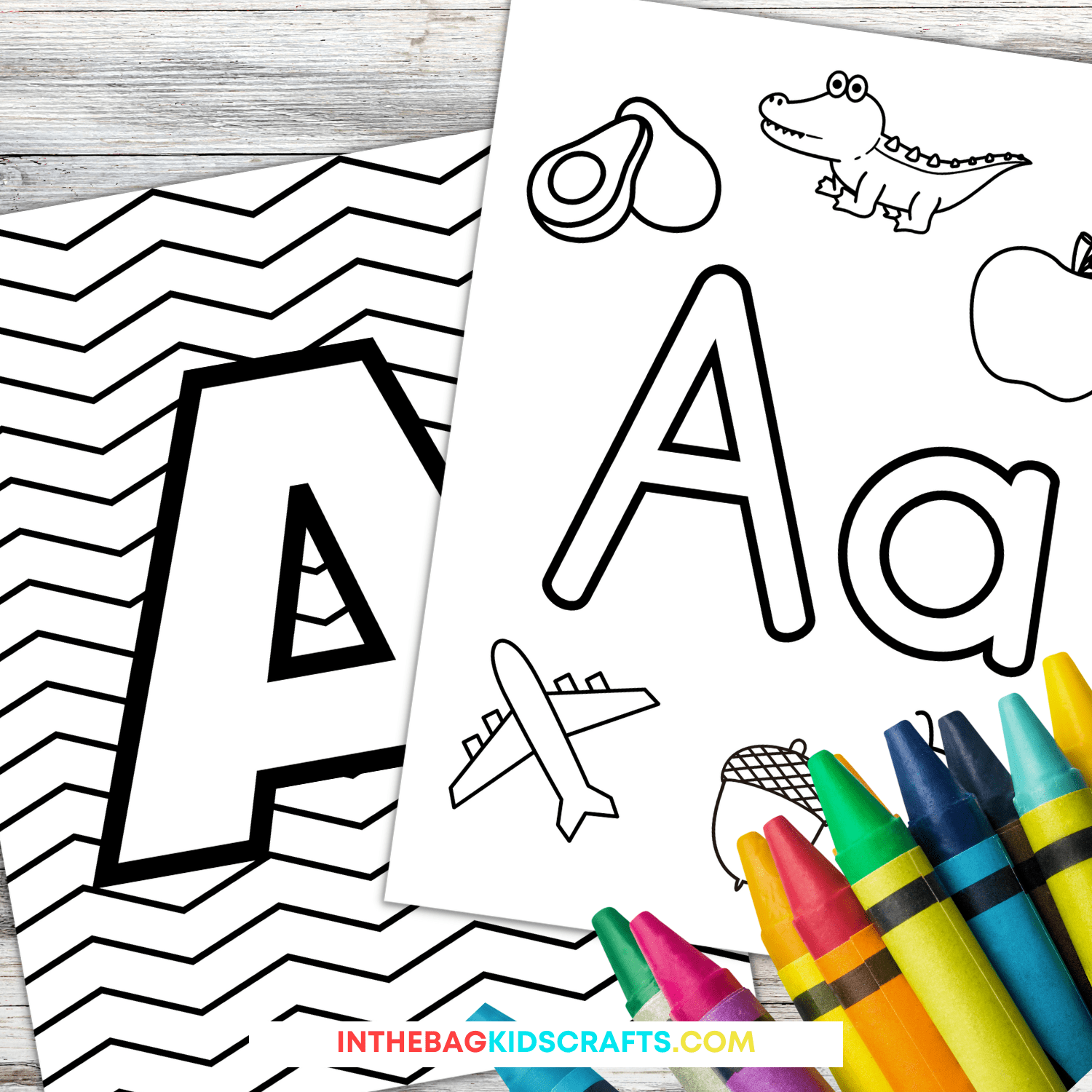 Letter A Coloring Pages Free Printables In The Bag Kids Crafts