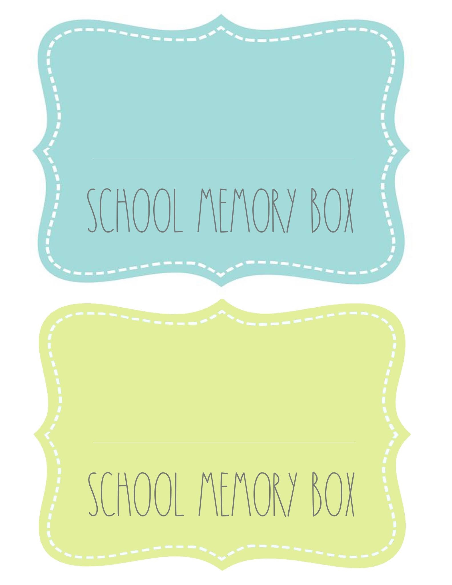 Lucky7s Studio School Memory Boxes