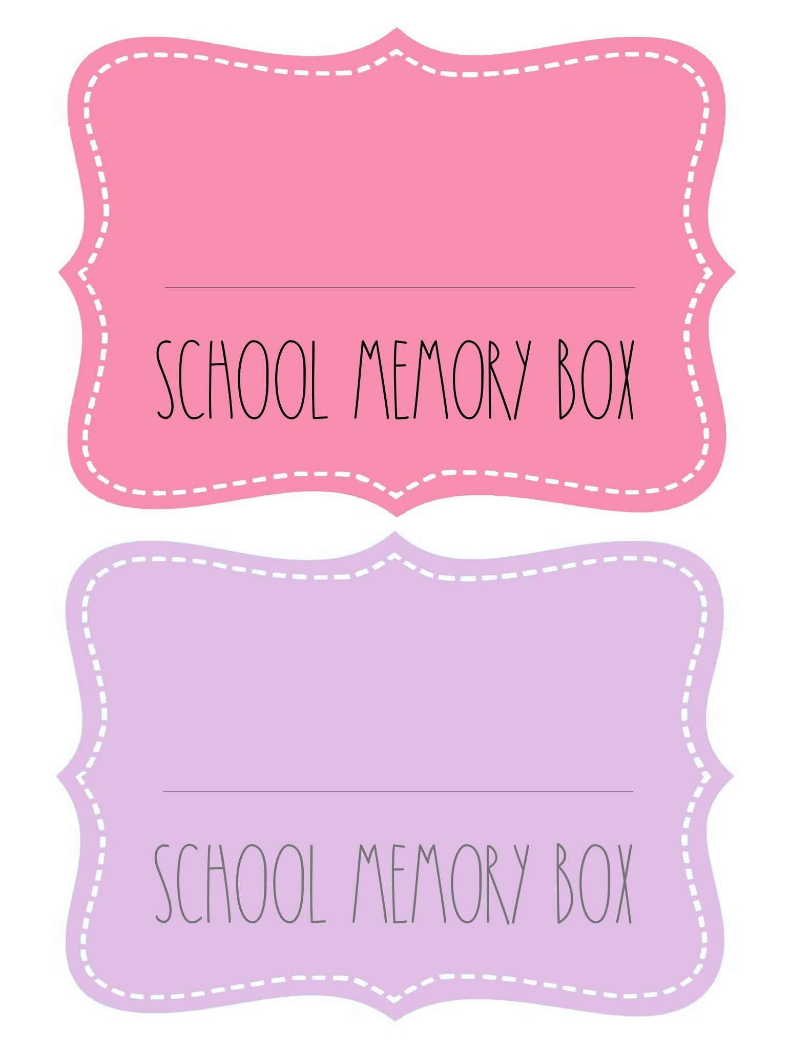 Lucky7s Studio School Memory Boxes
