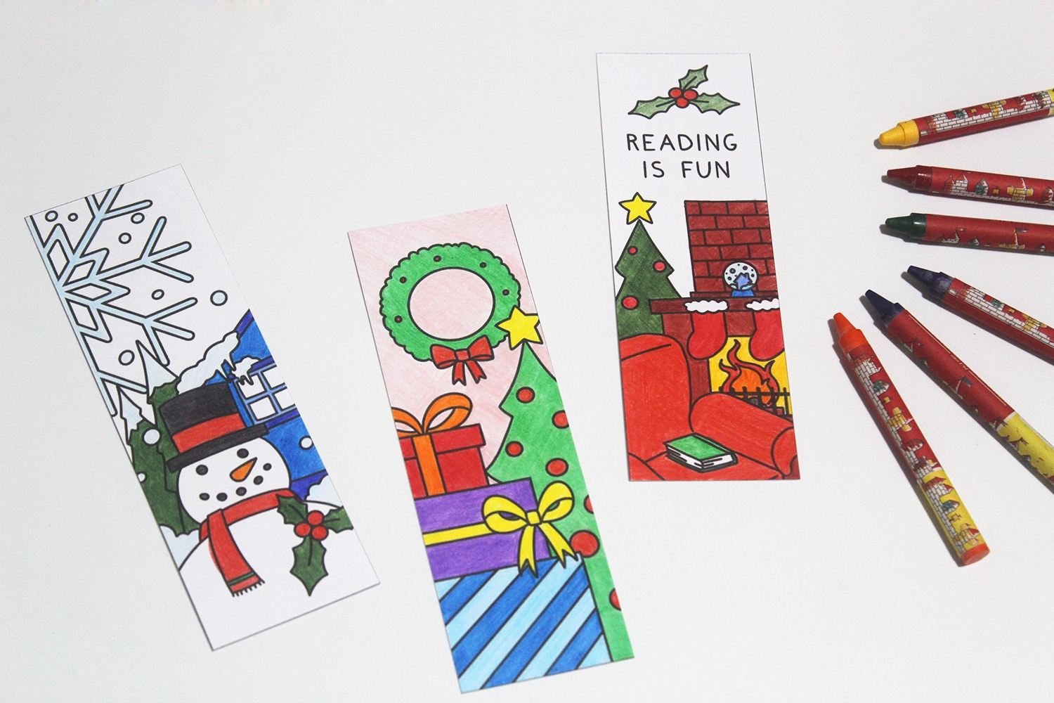 Free Printable Corner Bookmarks Christmas