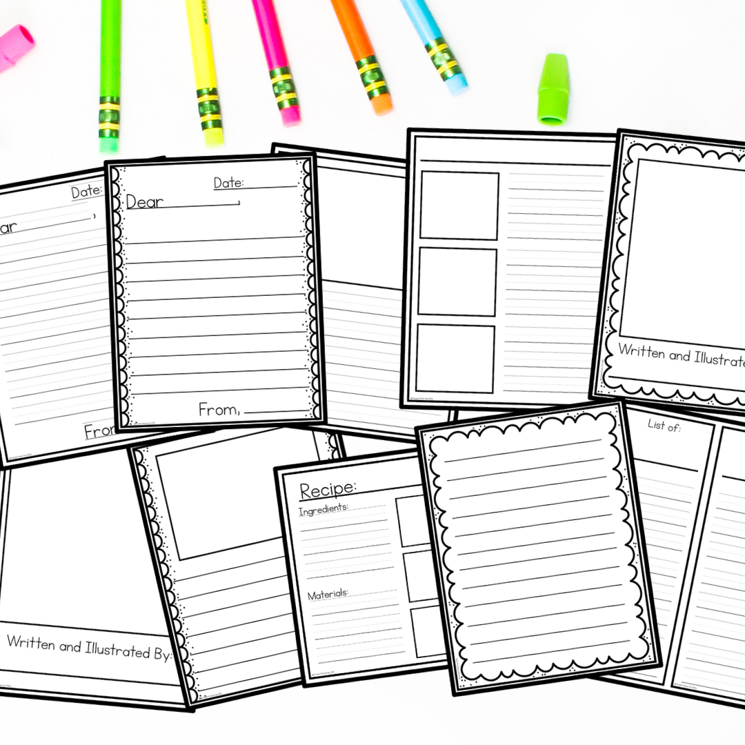 Make A Low Prep First Grade Writing Center Sweet Firstie Fun