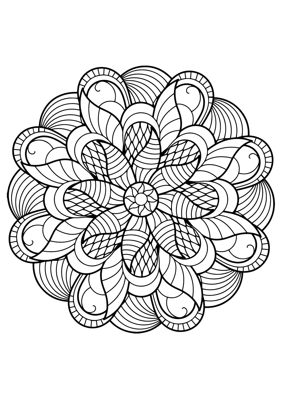 Mandala From Free Coloring Books For Adults 6 Mandalas Coloring Pages For Adults