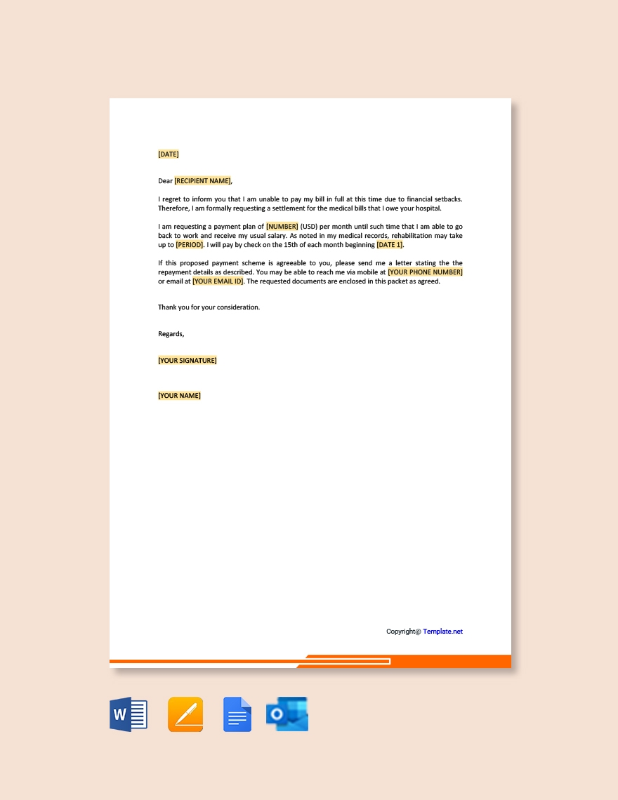 Medical Hardship Letter Template In Google Docs Word Pages Outlook PDF Download Template