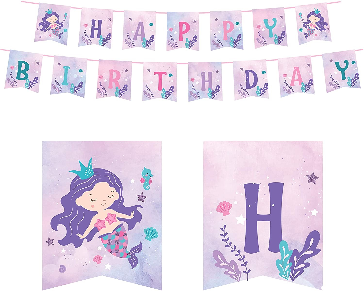Free Printable Mermaid Birthday Decorations