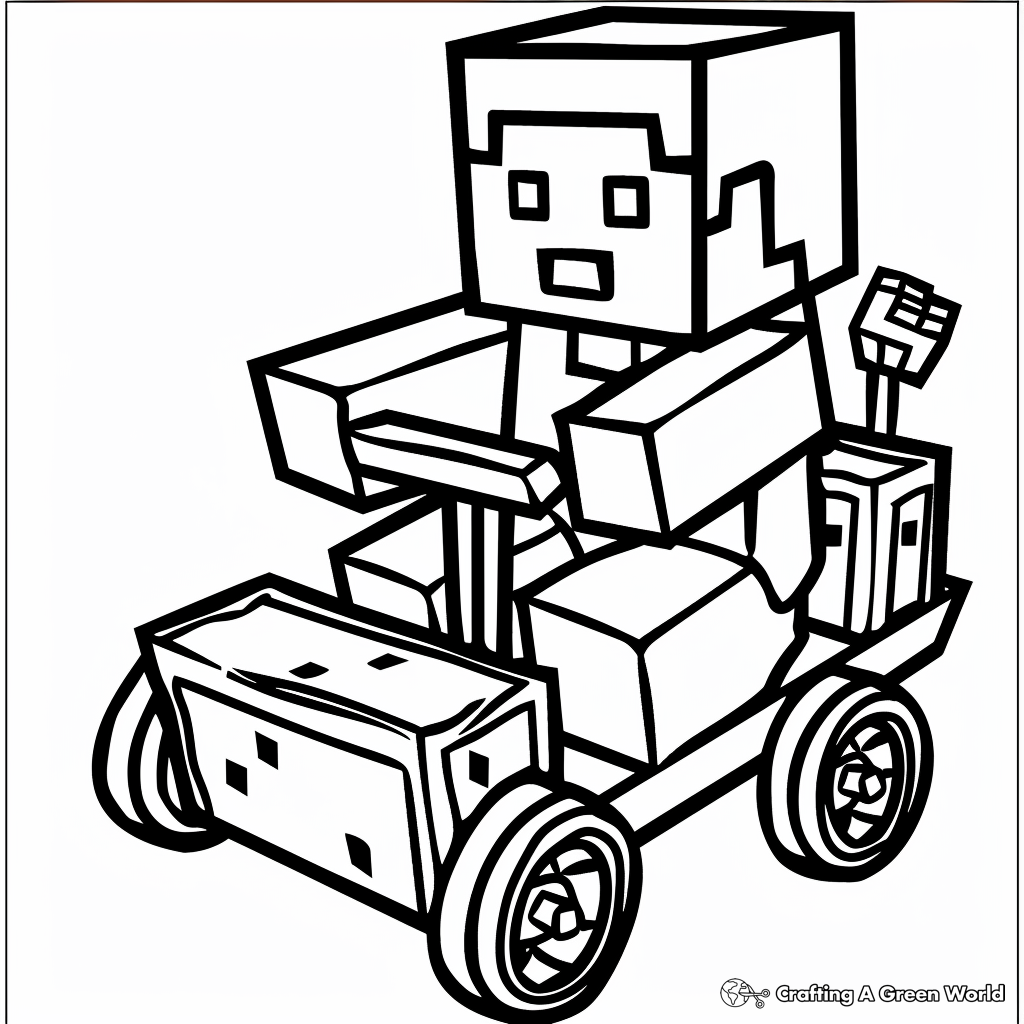 Minecraft Steve Coloring Pages Free Printable 