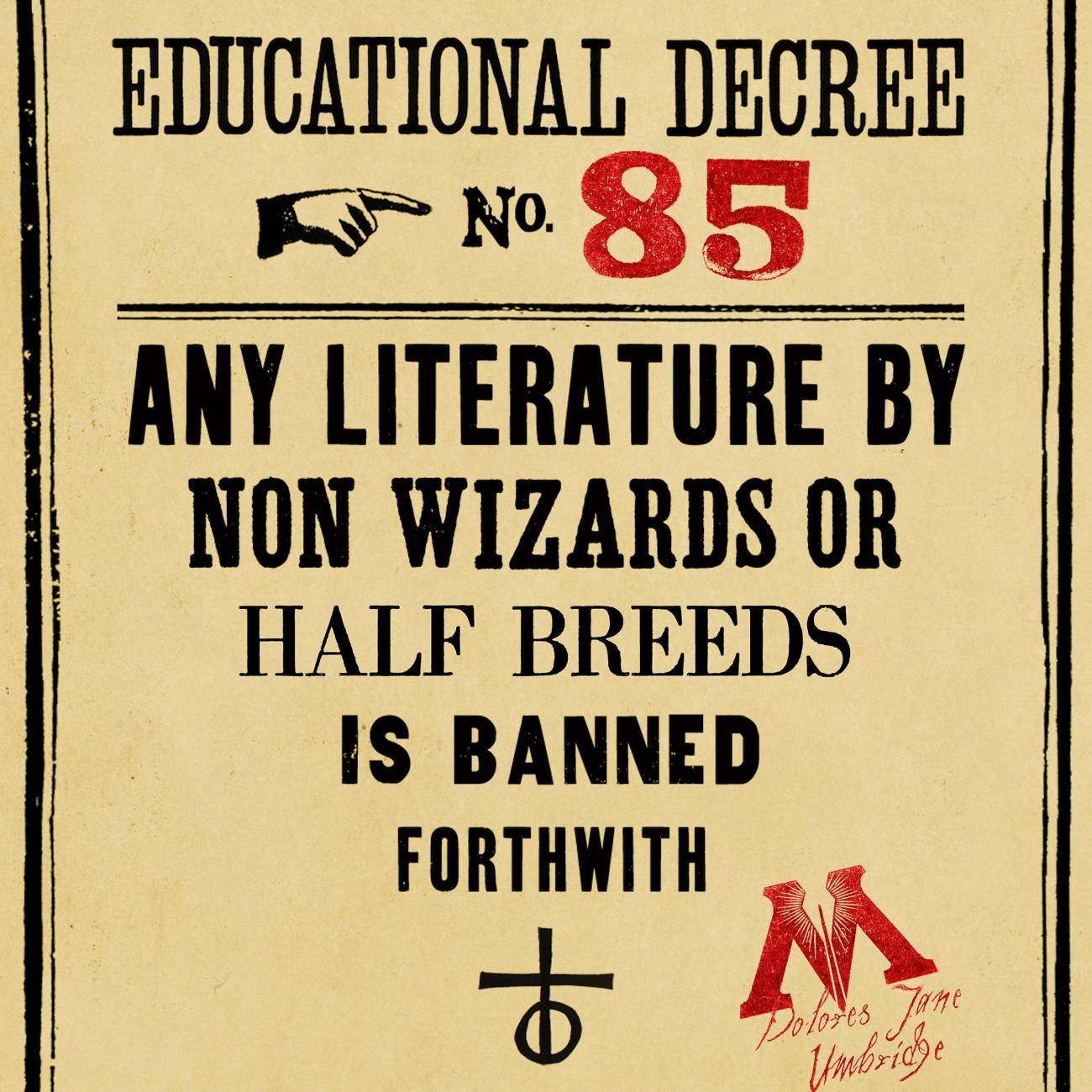 Ministry Of Magic Proclamation No 85 MinaLima