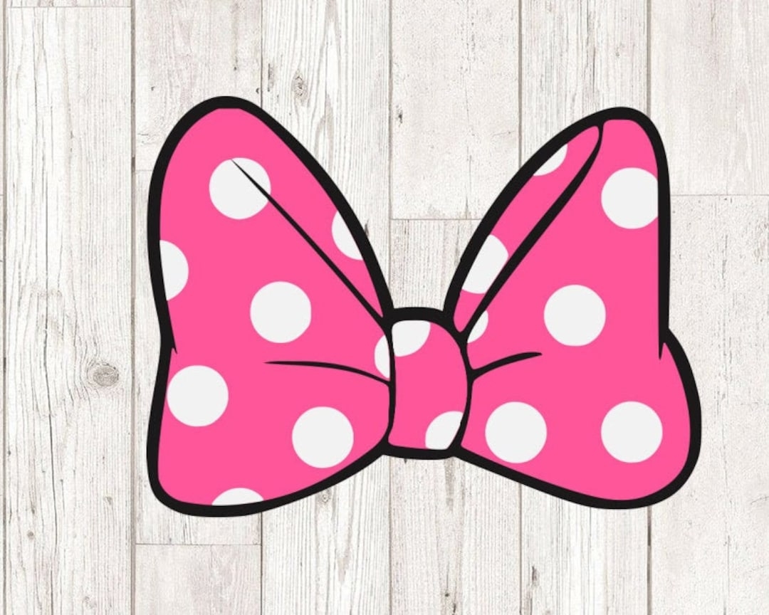 Minnie Mouse Bow Svg LAYERED Minnie Mouse Polkadots Svg Cutting Files For Cricut Silhouette INSTANT DOWNLOAD Etsy