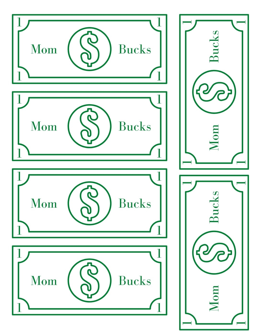 Mom Bucks Etsy