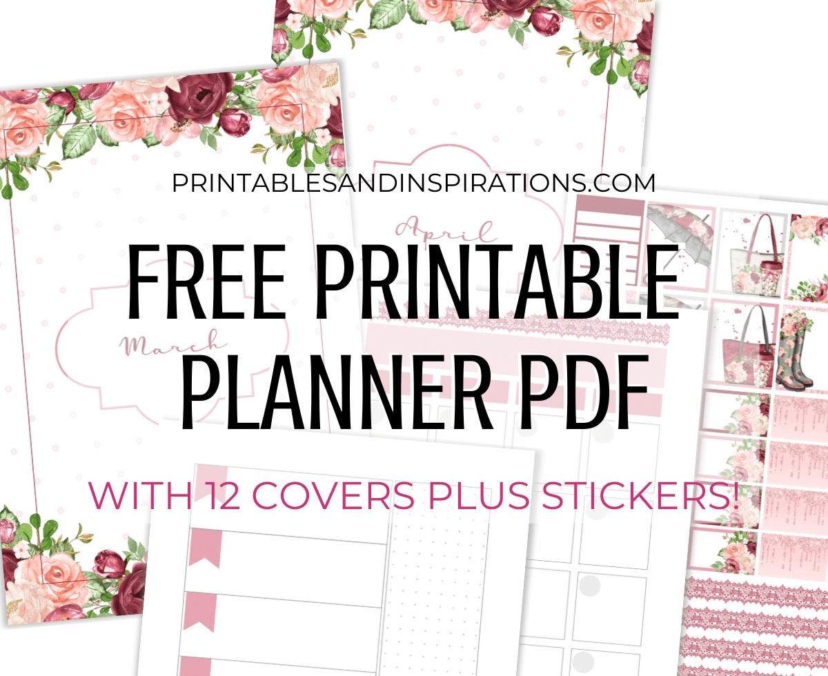Free Printable Planner Covers