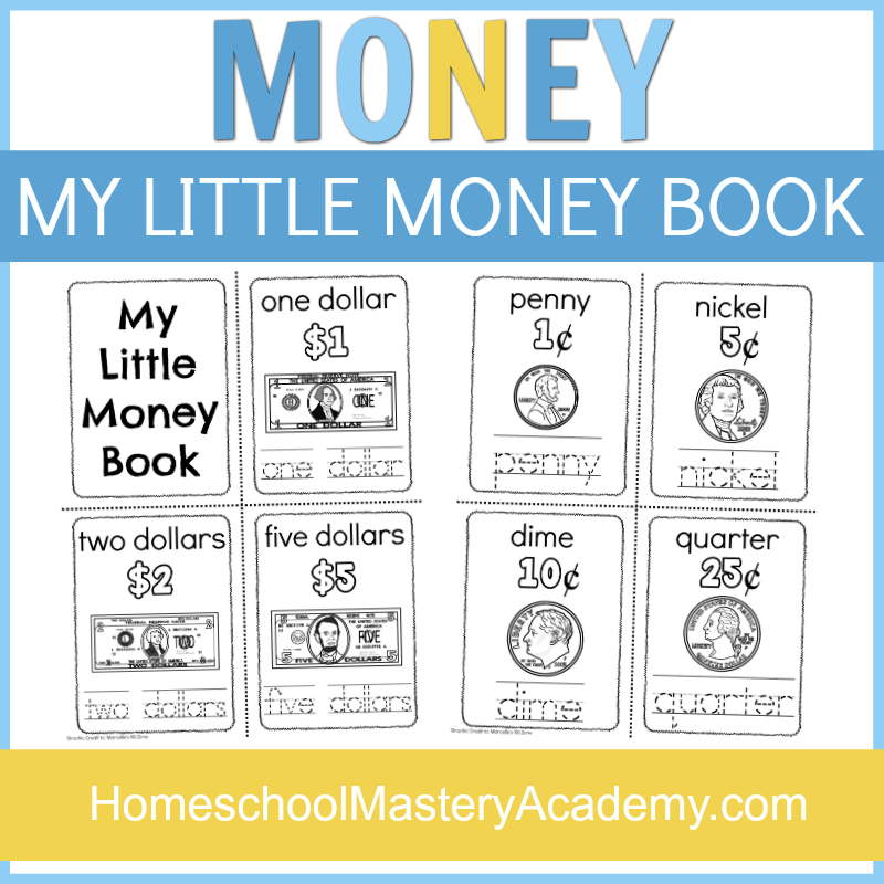 My Little Money Book Money Printables For Preschool