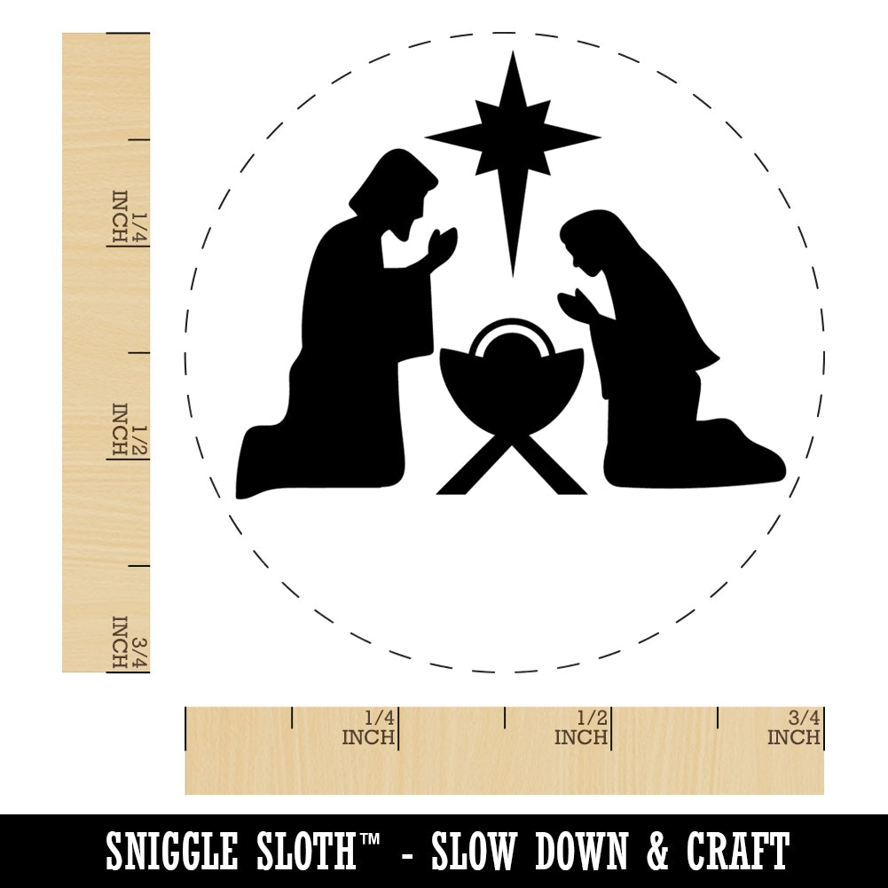 Nativity Scene Silhouette Christmas Baby Jesus Christianity Religious Rubber Stamp For Stamping Crafting Planners Michaels