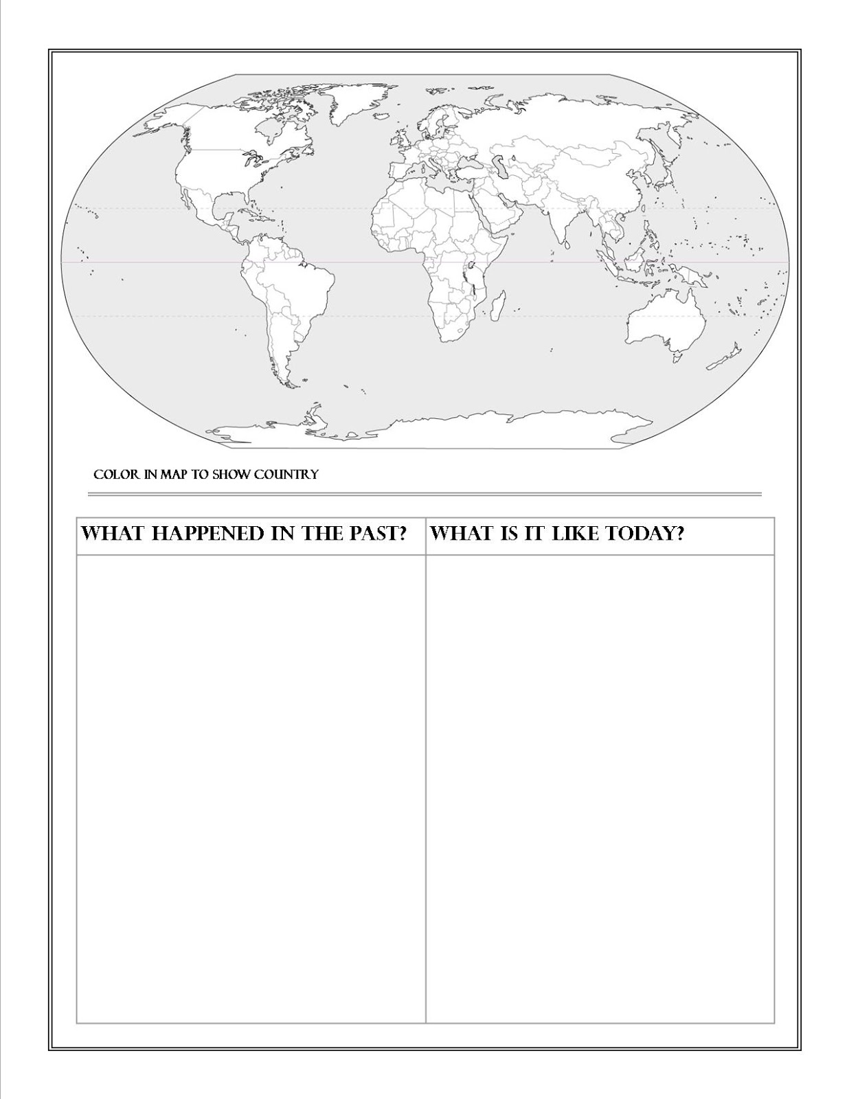 New 2 Homeschooling Geography Country Report Printable
