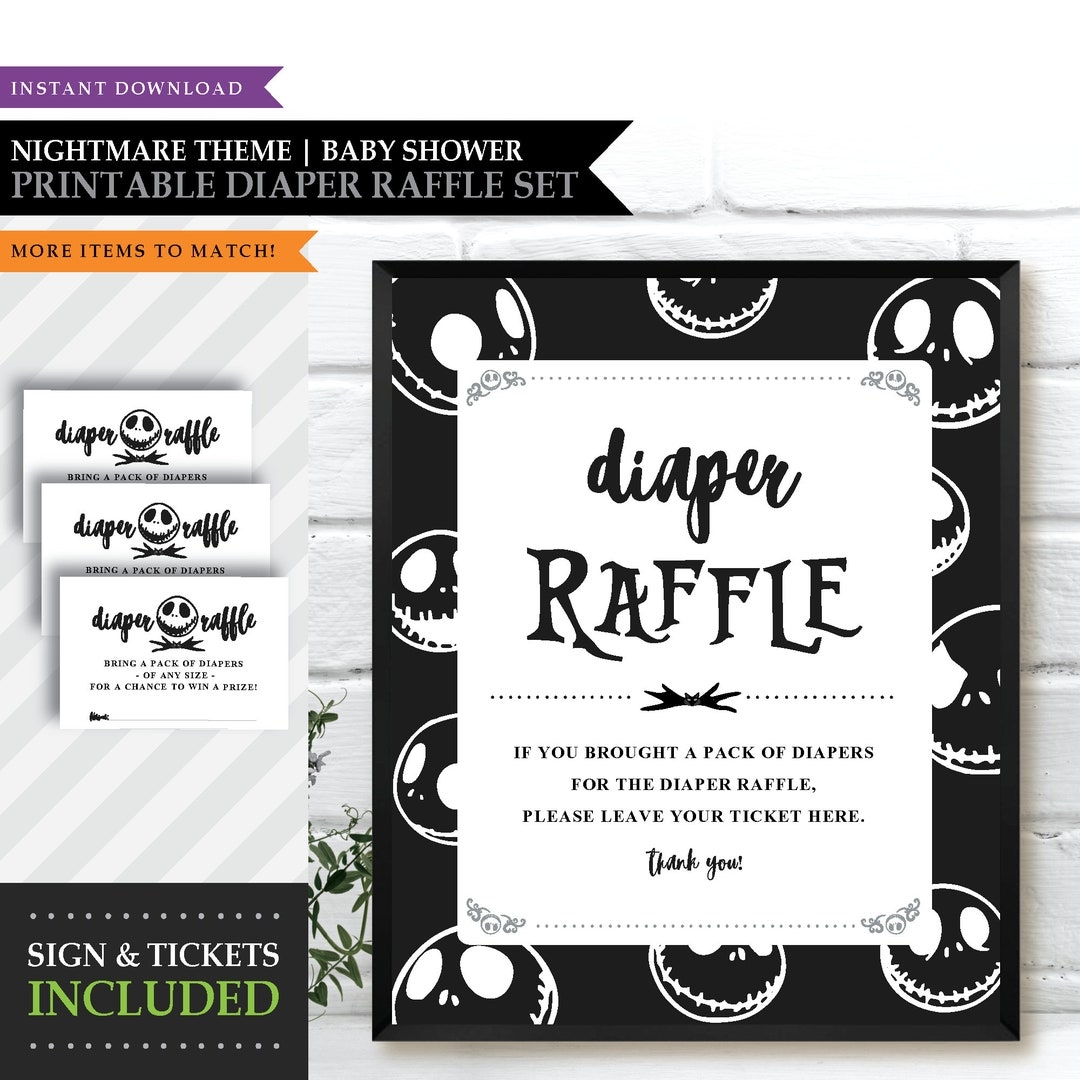 Free Printable Diaper Raffle Tickets
