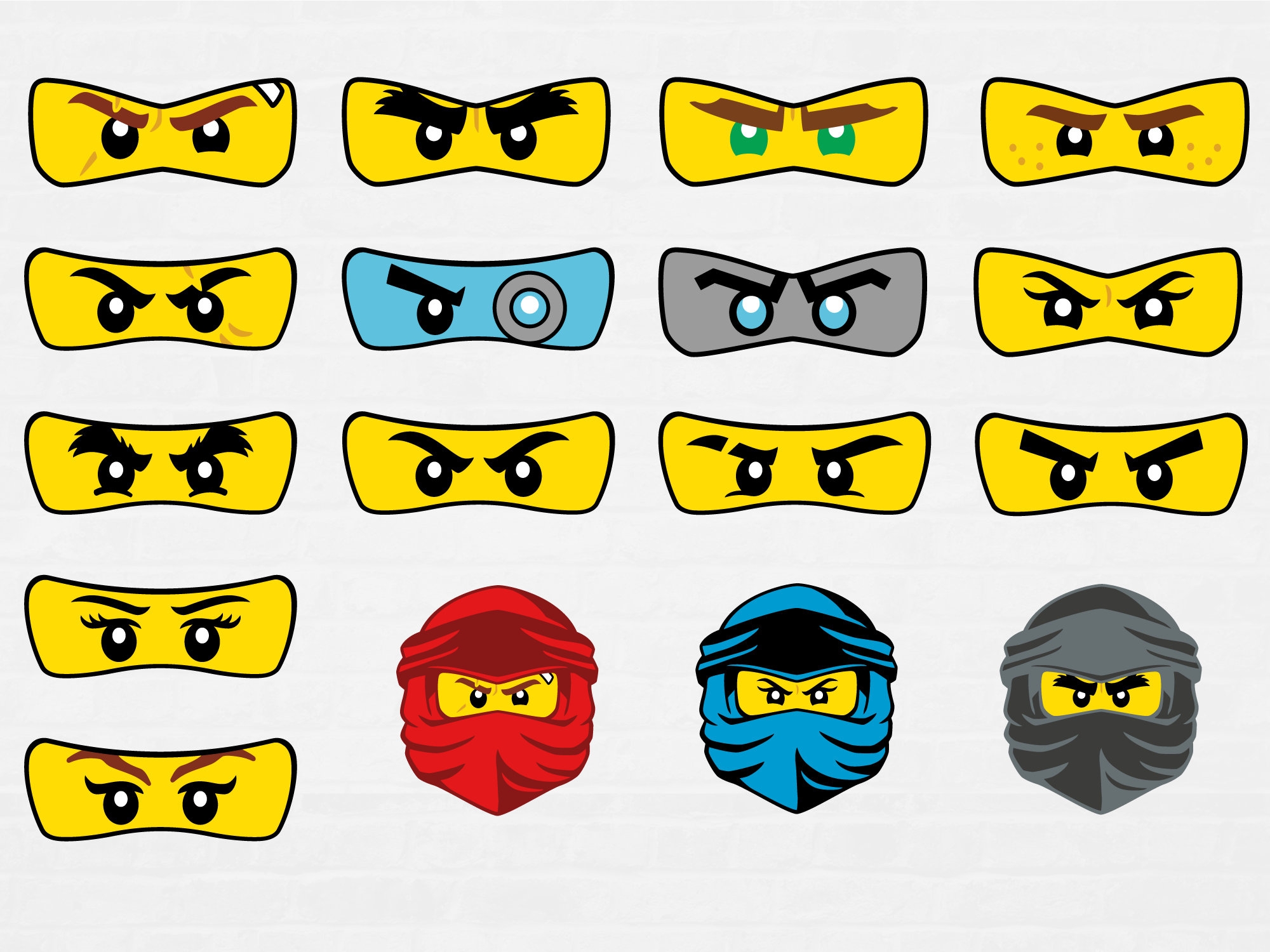 Ninjago Eyes Etsy