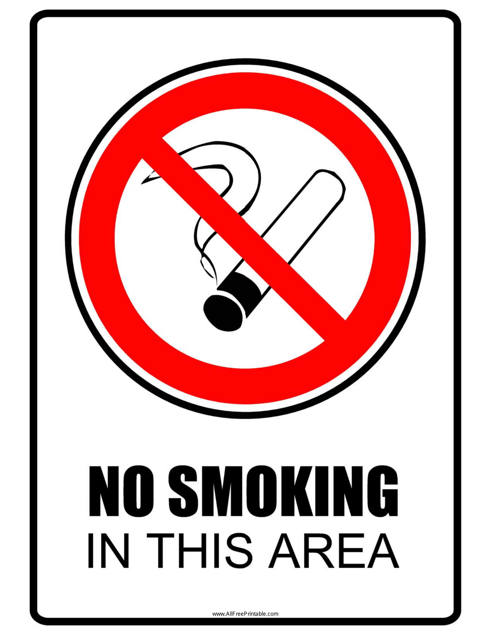 No Smoking Signs Poster Template