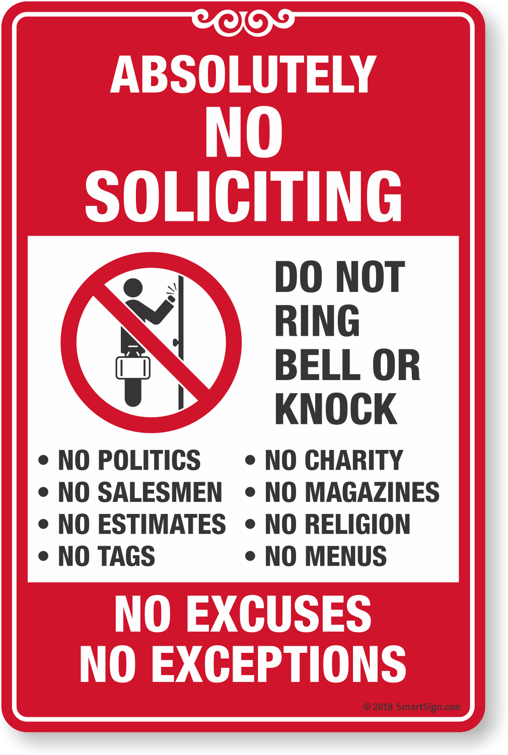 Free No Soliciting Printable