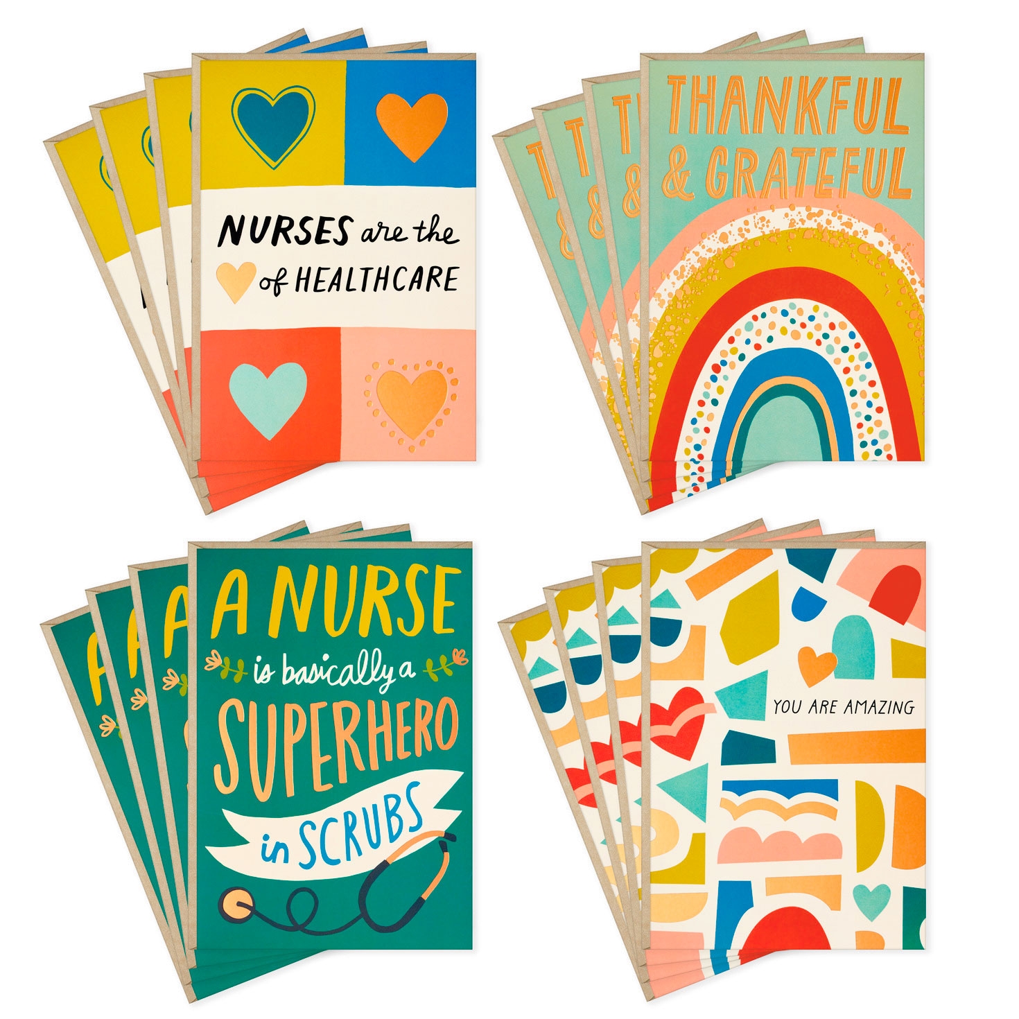 Nurse Appreciation Boxed Thank You Cards Assortment Pack Of 16 Boxed Cards Hallmark