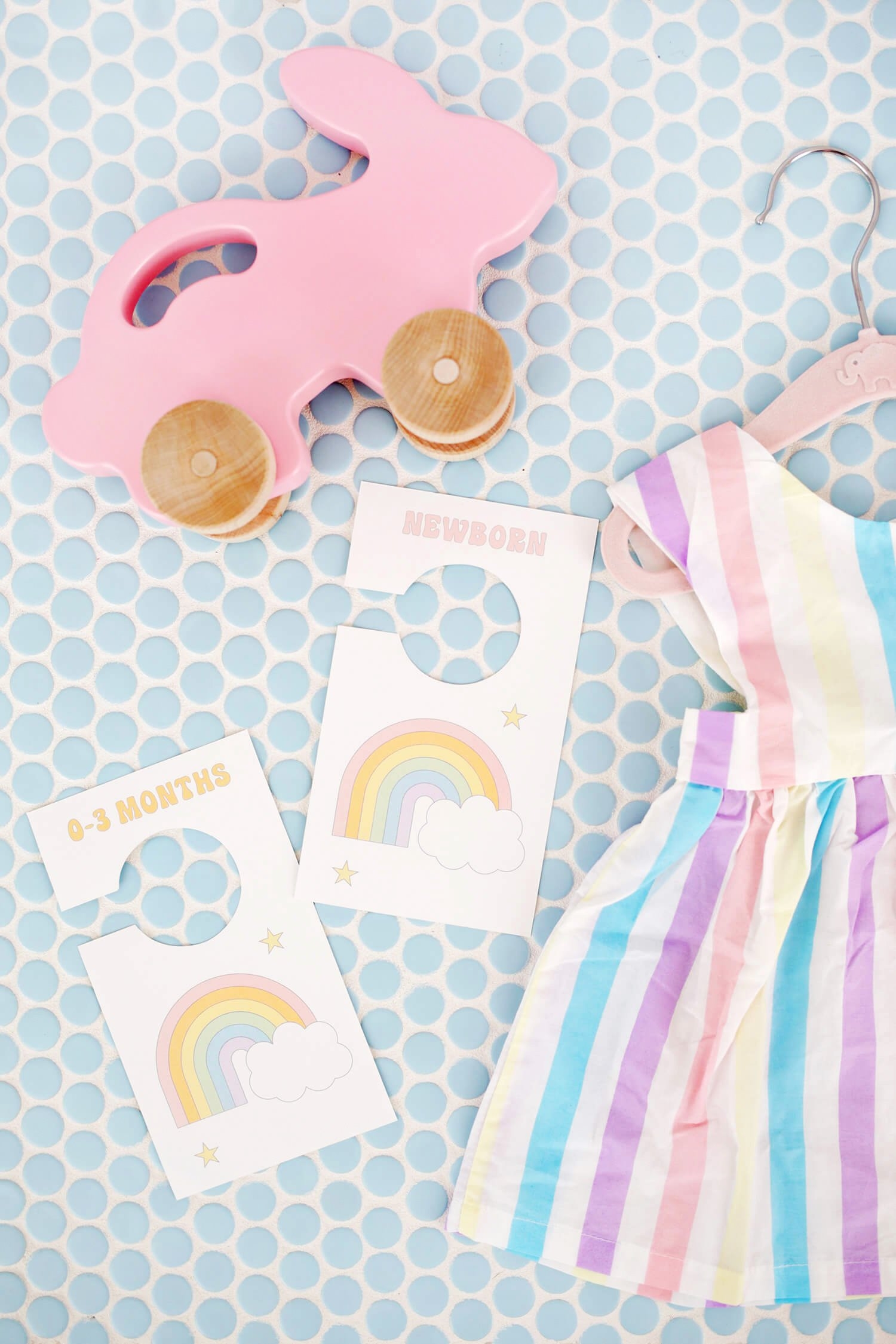 Free Printable Nursery Closet Dividers