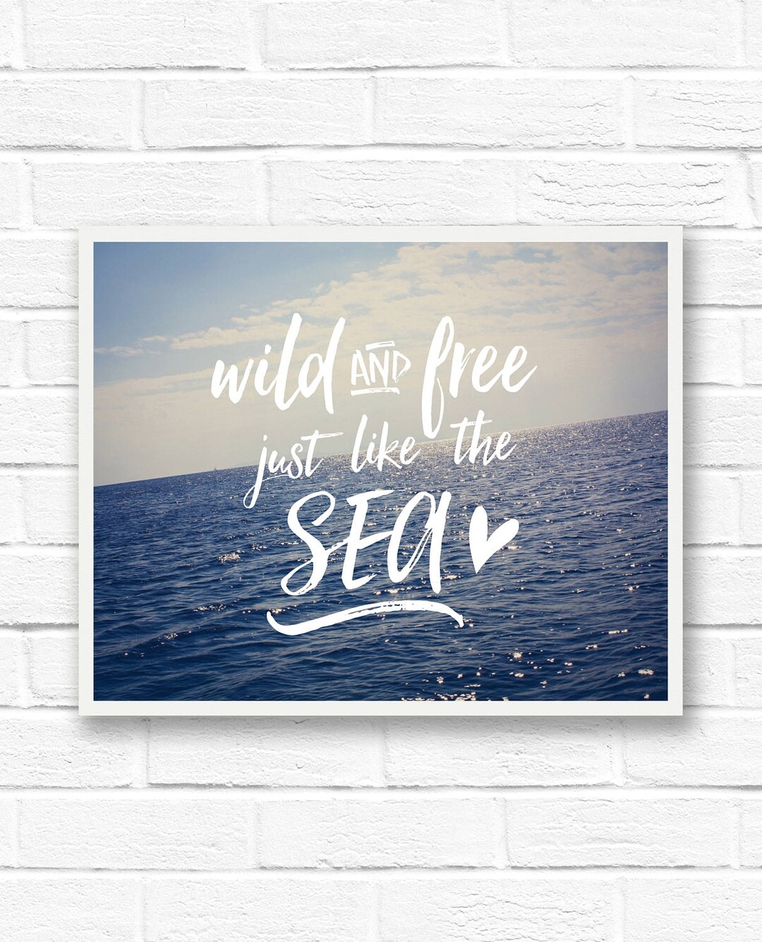 Ocean Printable Quotes Wild And Free Poster Ocean Quote Art Digital Download Quote Beach Quote Print Beach House Wall Art Sea Print Etsy
