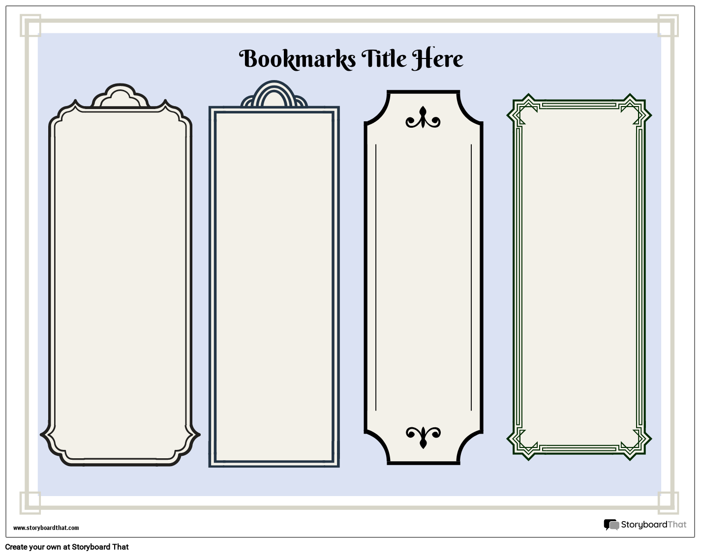 Online Bookmark Maker Create Free Designs Templates