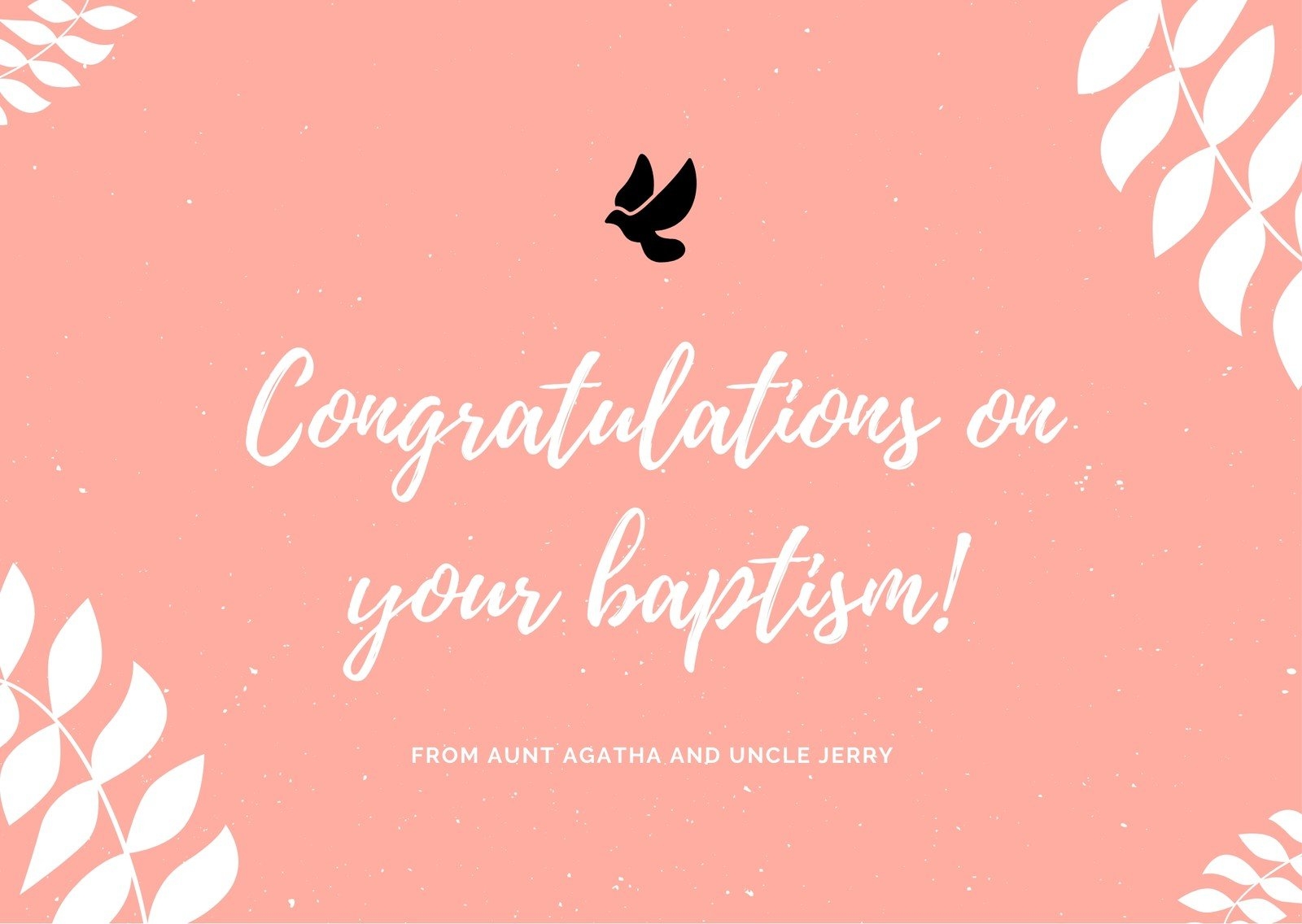 Free Printable Congratulations Baptism Cards
