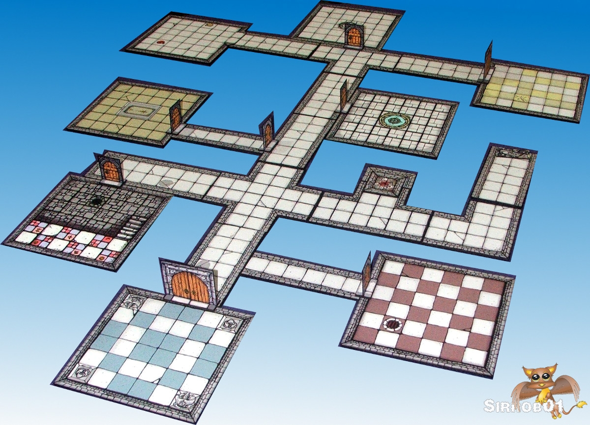 Papercraft Build Inked Adventures Dungeon Cut Up Basic Sirrob01