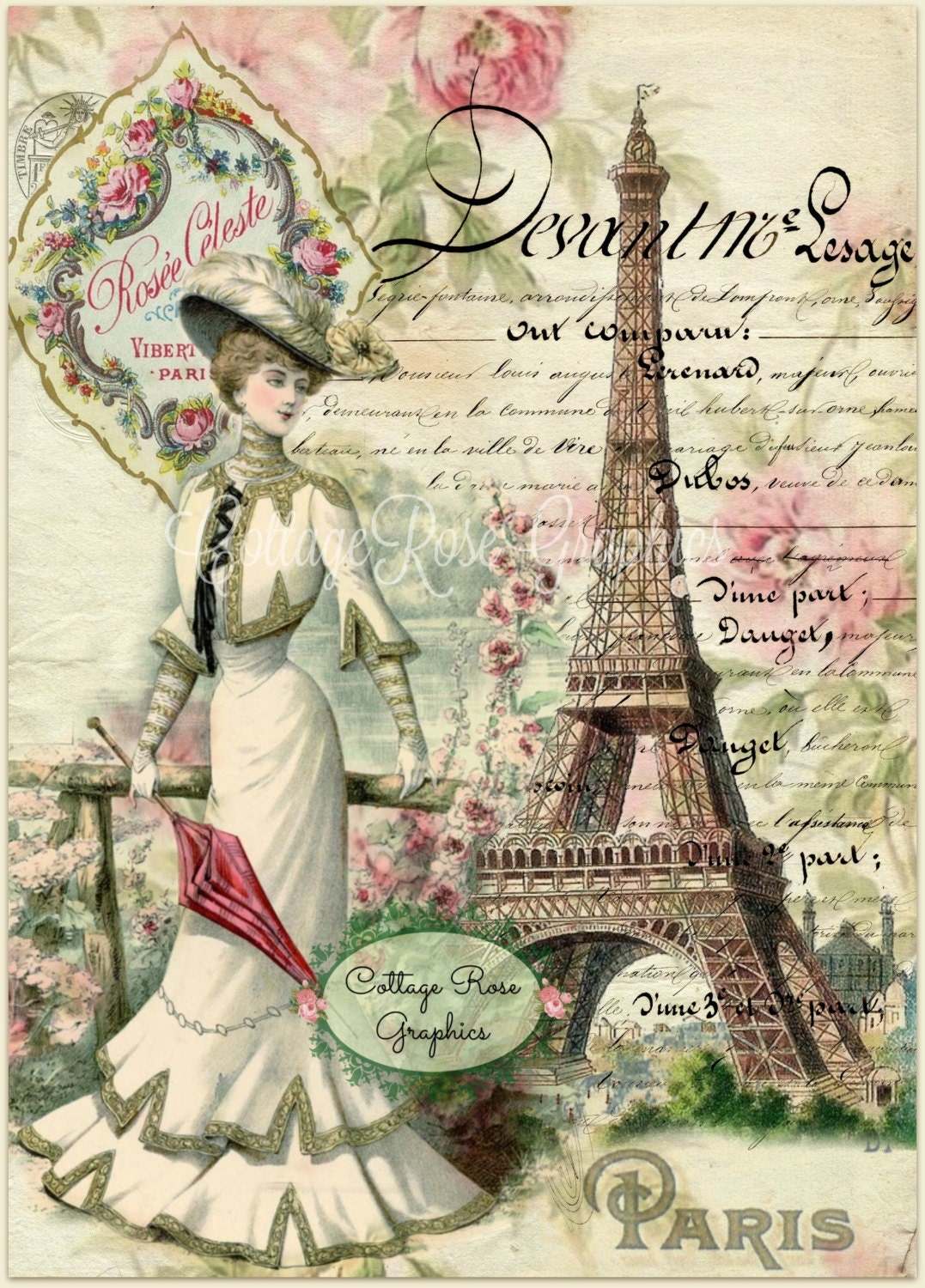 Free Vintage Paris Printables