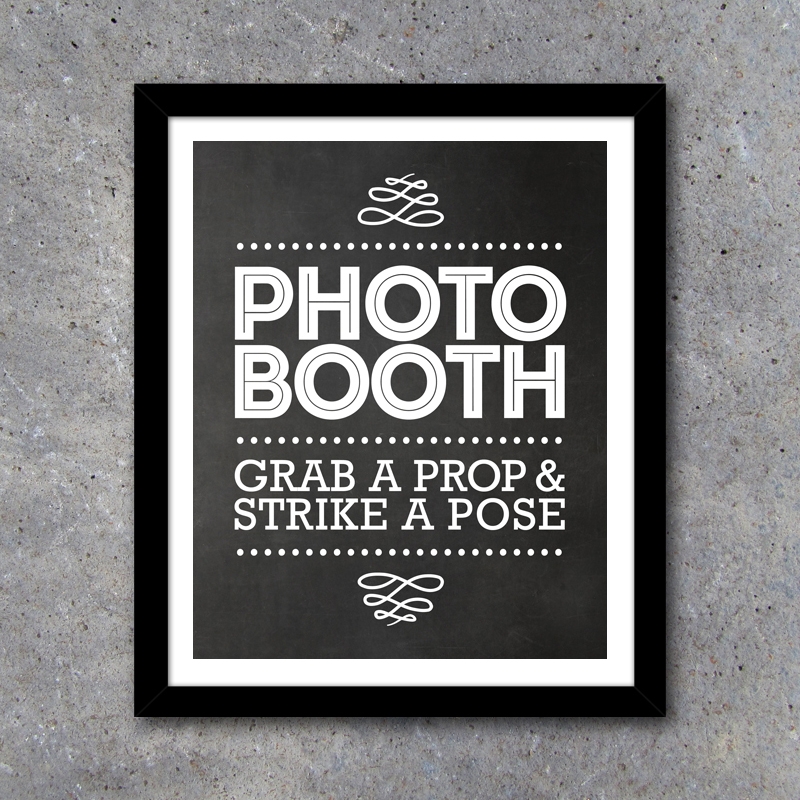 Photo Booth Sign And Directional Signs Printable Instant Download Studio 120 Underground