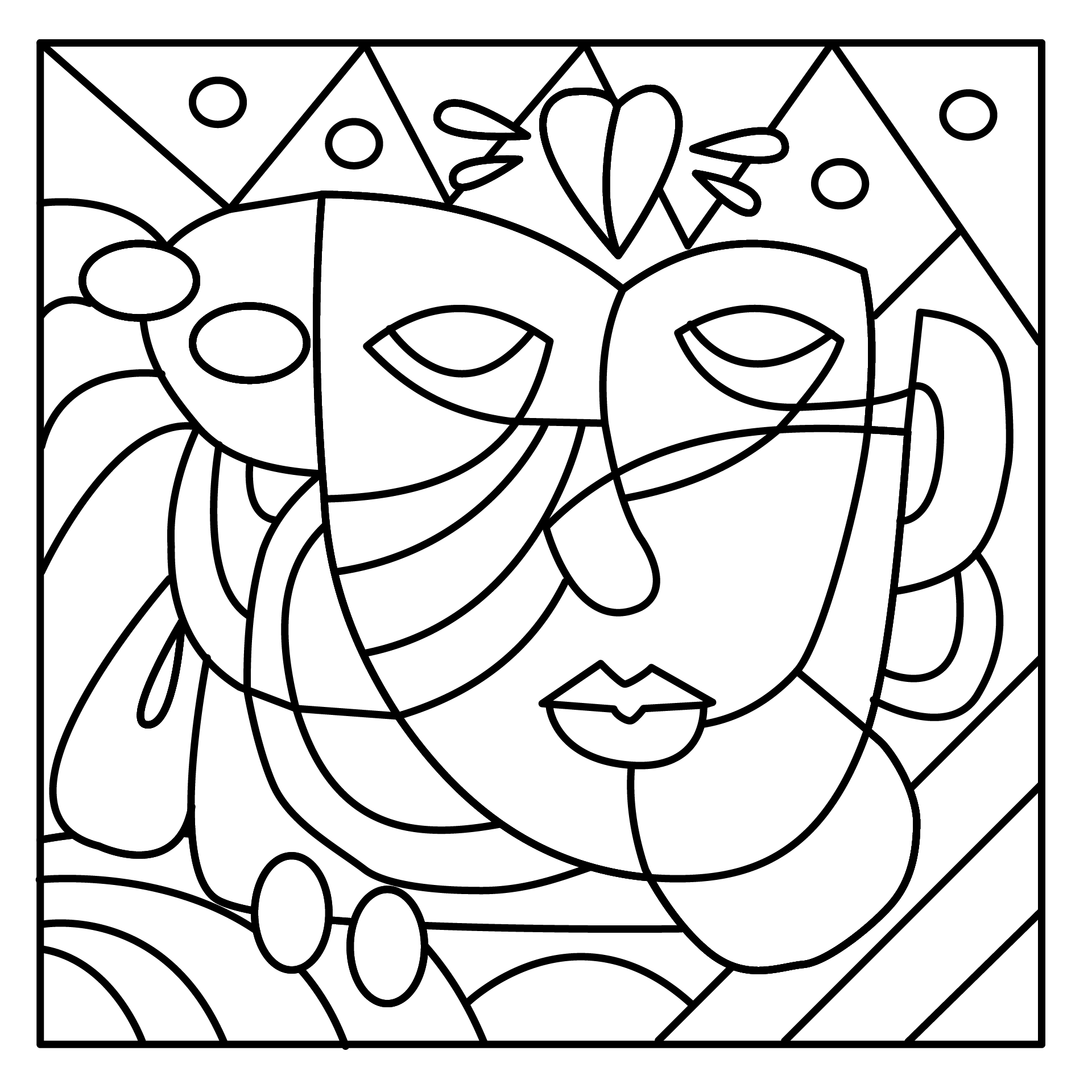 Picasso Art Coloring Pages 10 Free PDF Printables Printablee In 2024 Picasso Art Picasso Coloring Picasso Kids