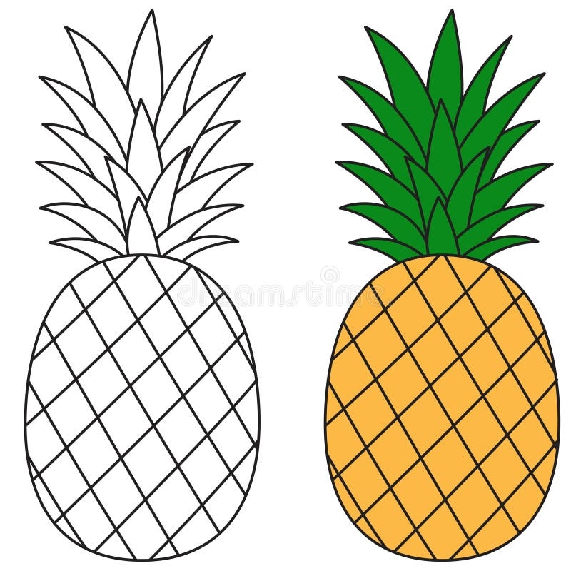 Free Printable Pineapple Coloring Pages