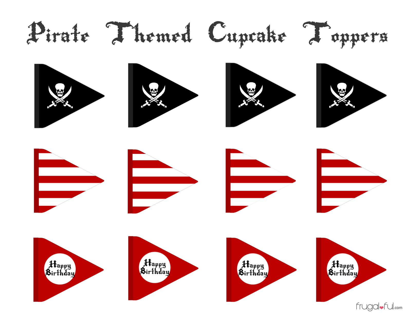 Pirate Flags 10 Free PDF Printables Printablee