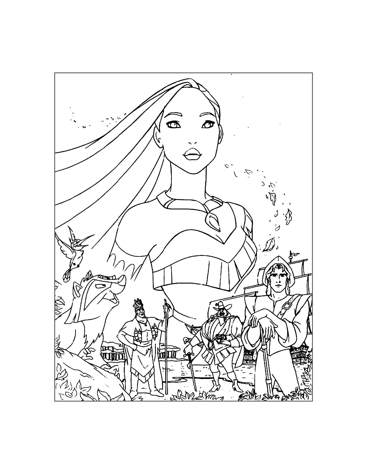Pocahontas Coloring Pages Printable Coloring Pages