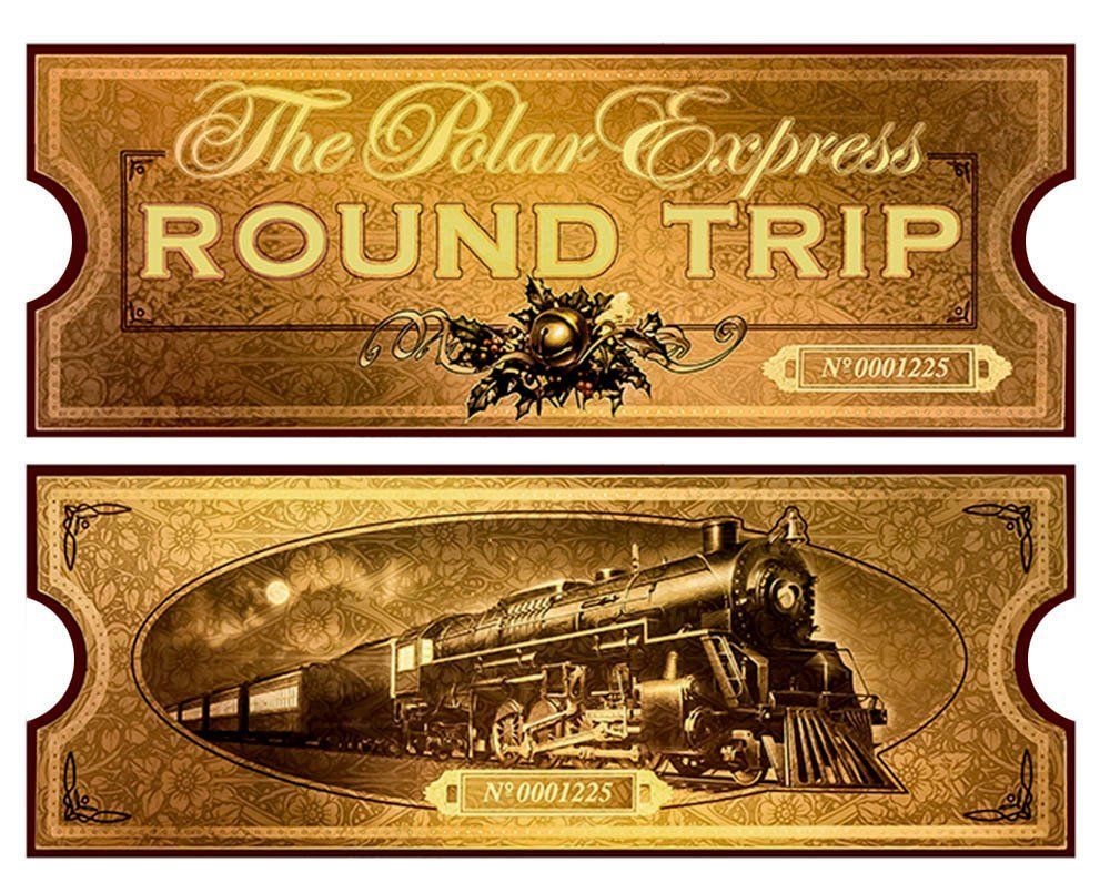 Polar Express Ticket Template Printable BestTemplatess