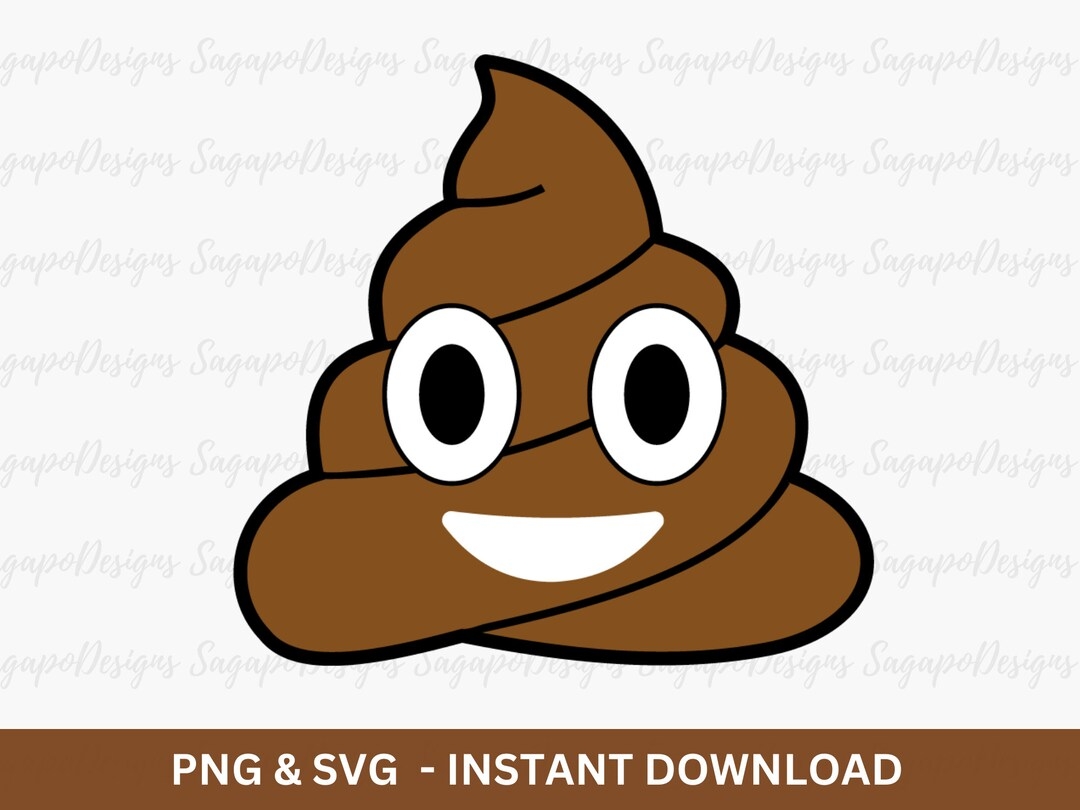 Poop Emoji SVG Poo Emoji Shirt Printable Iron On Emoji Cricut Decals Etsy Israel