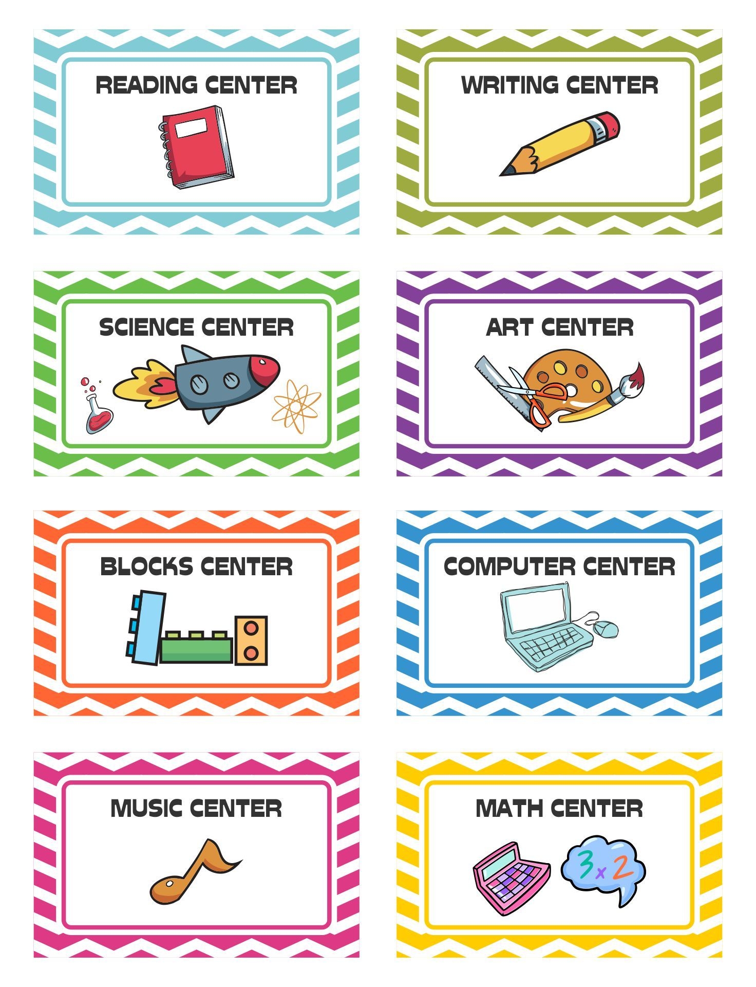 Preschool Center Labels 10 Free PDF Printables Printablee