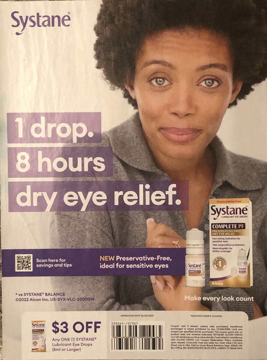 PRINT AD 2023 Systane Lubricant Drops Dry Eye Relief Advertising Beautiful Eyes EBay