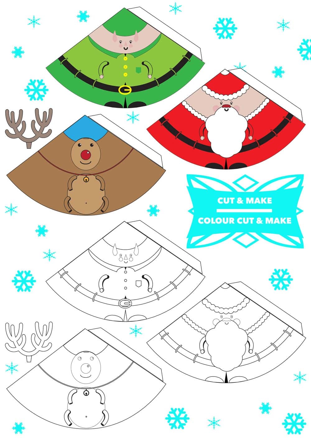 Free Christmas Shapes Templates Printable