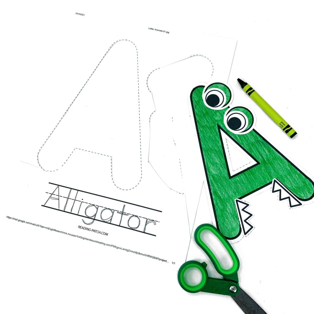 Printable Animal Alphabet Letters Mrs Karle s Sight And Sound Reading