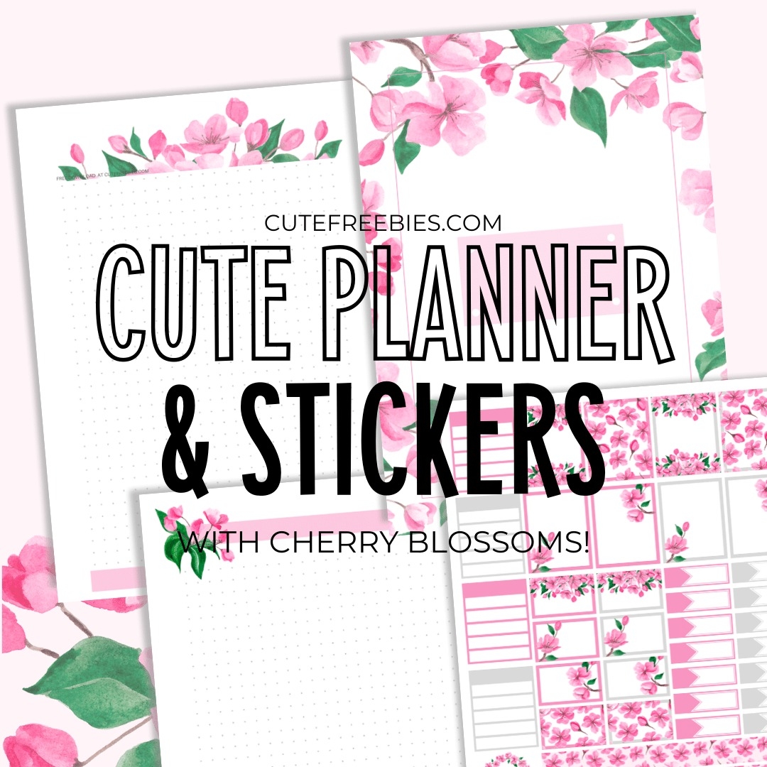 Free Printable Spring Planner Stickers