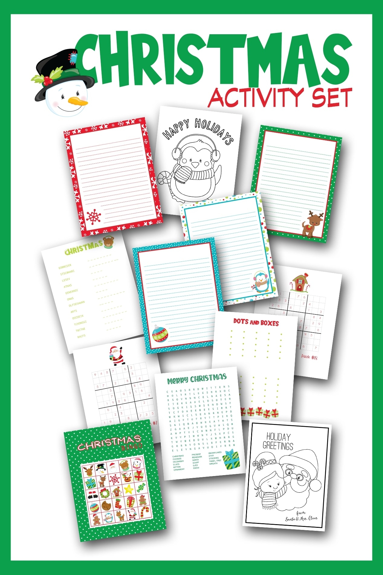 Free Christmas Activities Printable