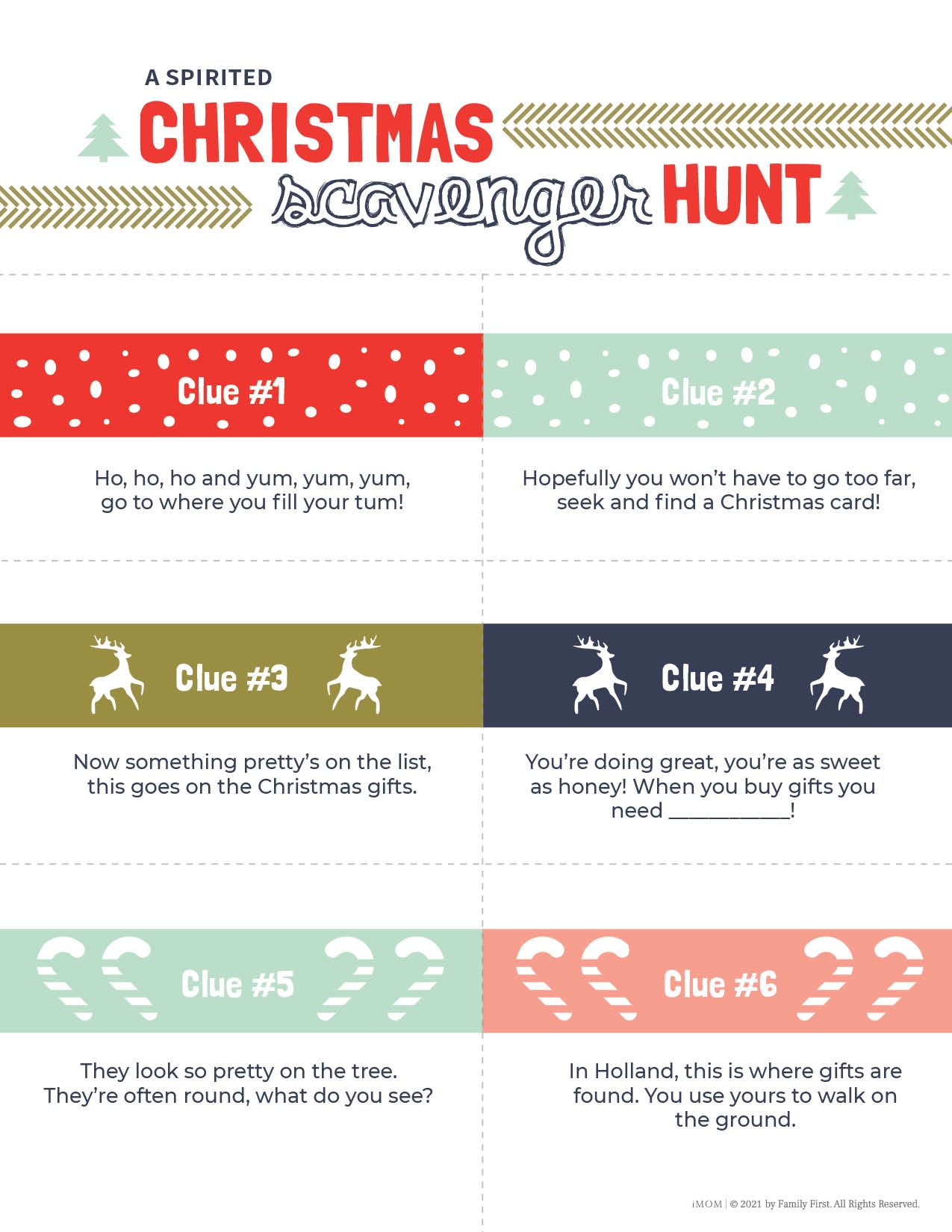 Printable Christmas Scavenger Hunt For Kids IMOM