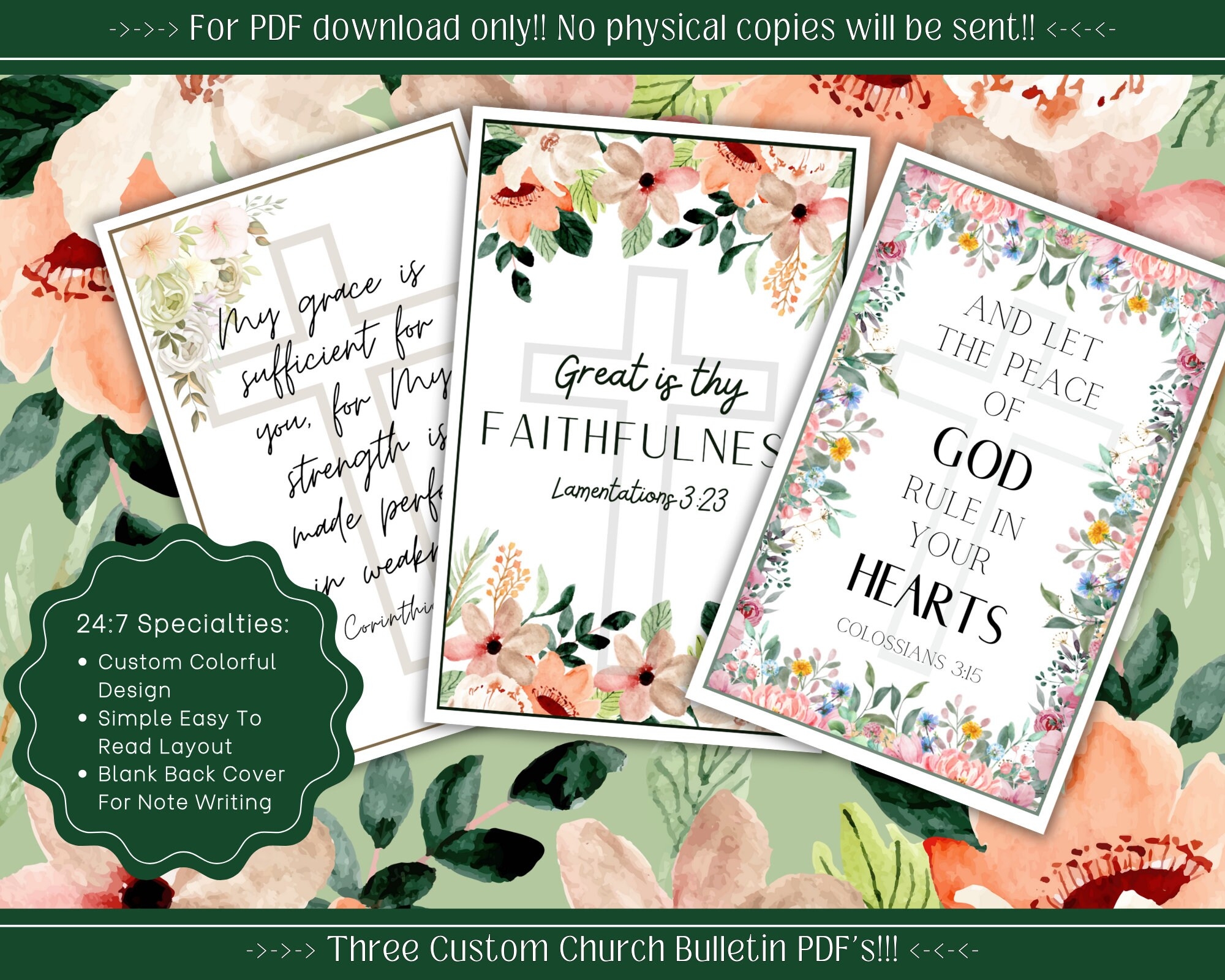 Free Printable Bulletin Covers Church