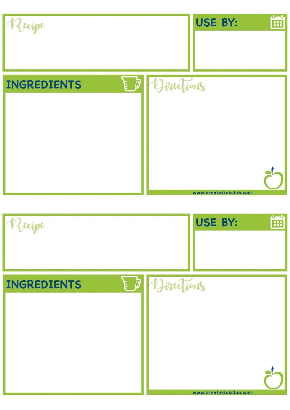 Printable Freezer Meal Labels Freezer Labels Create Kids Club