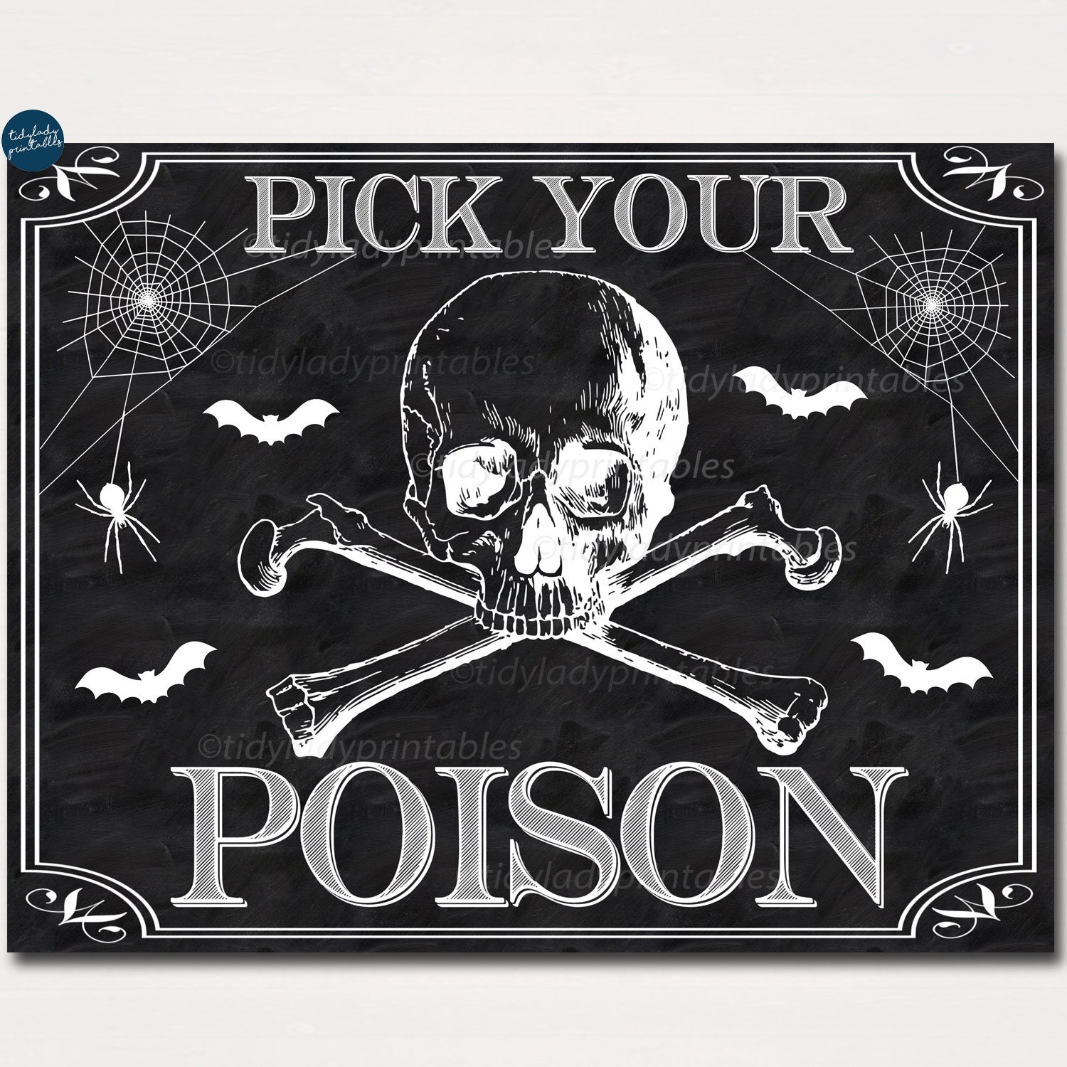 Pick Your Poison Printable Free